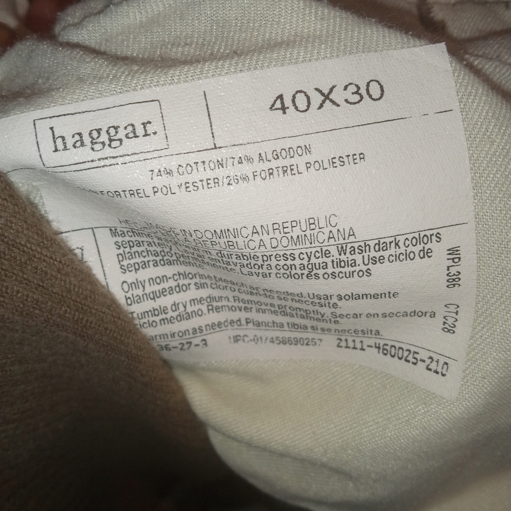 Vintage Haggar corduroy brown pants 40x30